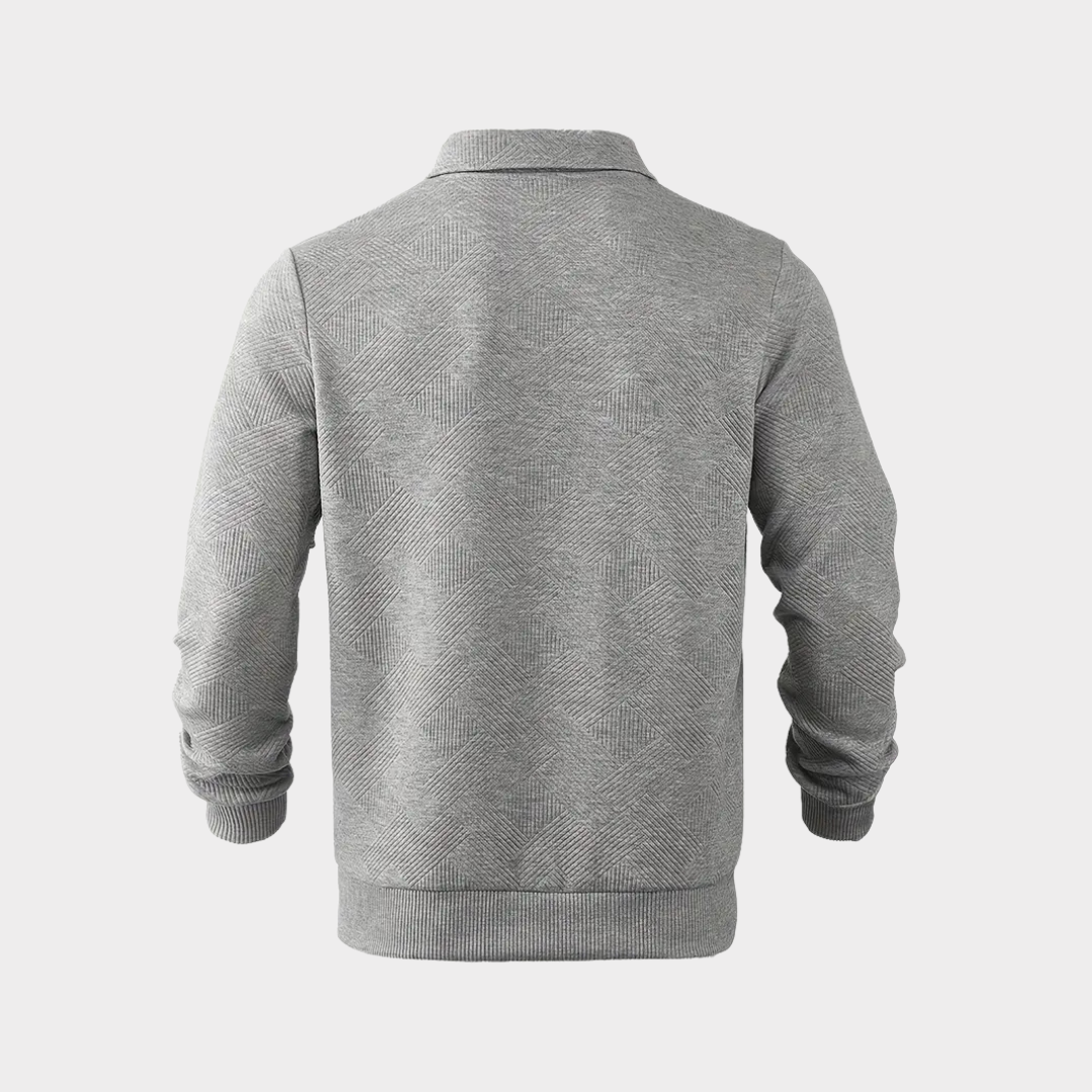 Vince | Men’s Casual Textured Design Half Zip Sweater
