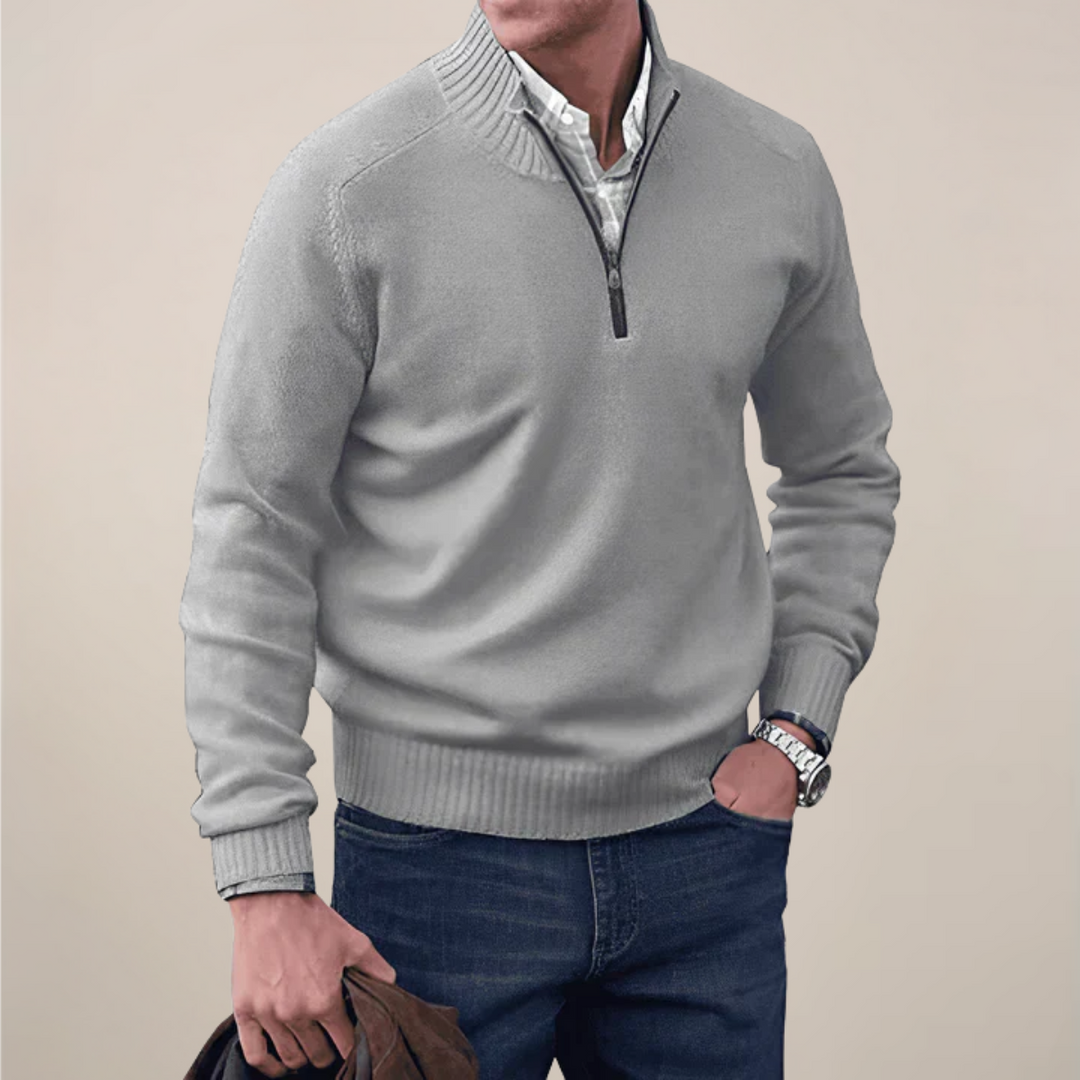 Will | Men’s Spring Half-Zipped Knit Sweater