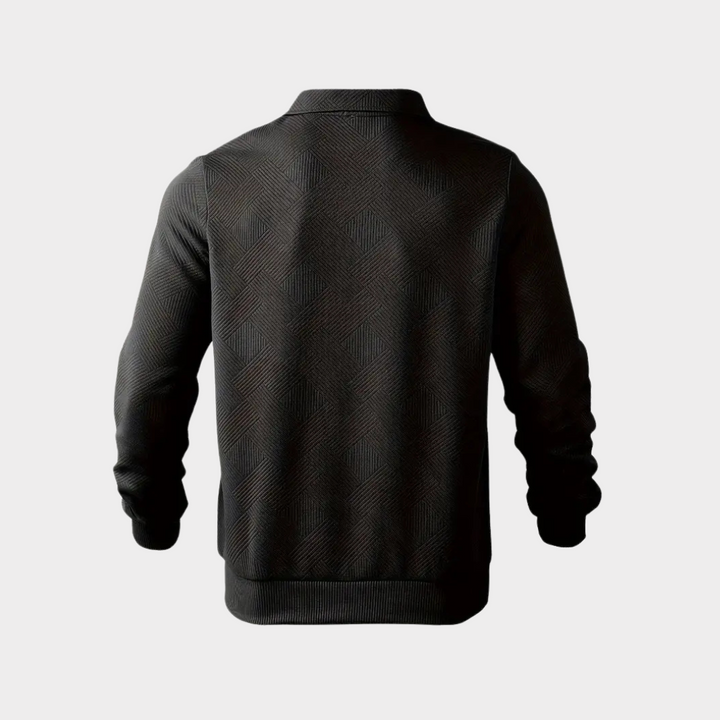 Vince | Men’s Casual Textured Design Half Zip Sweater