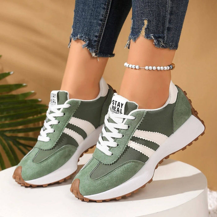Amelia | Retro Chunky Casual Lace-Up Sneakers