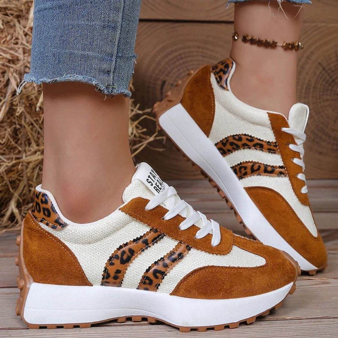 Amelia | Retro Chunky Casual Lace-Up Sneakers