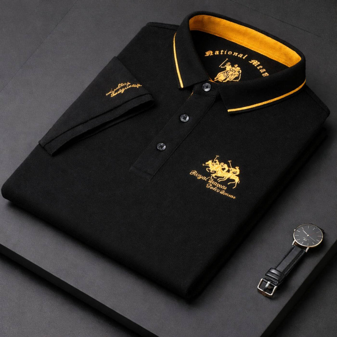 Caleb™| Mens Classic Short Sleeve Polo Shirt