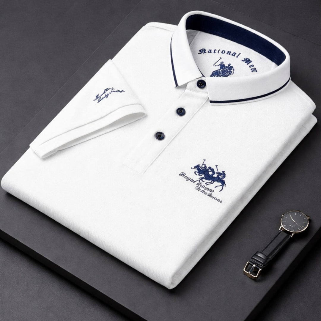 Caleb™| Mens Classic Short Sleeve Polo Shirt