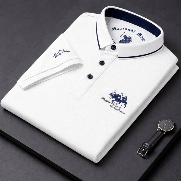 Caleb™| Mens Classic Short Sleeve Polo Shirt