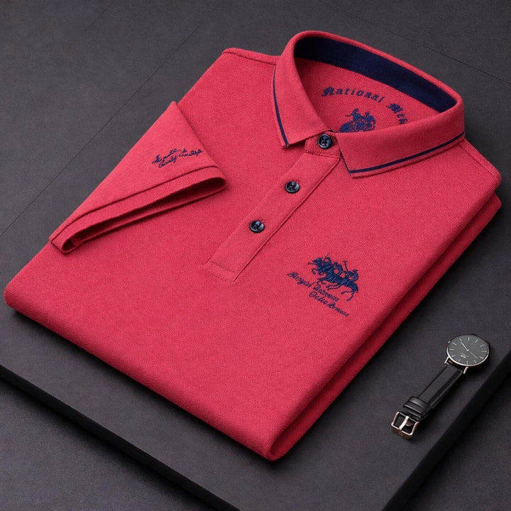 Caleb™| Mens Classic Short Sleeve Polo Shirt