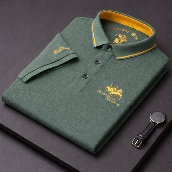 Caleb™| Mens Classic Short Sleeve Polo Shirt