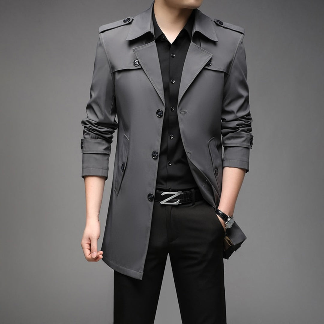 Richard | Men’s Single Breasted Lightweight Trench Coat