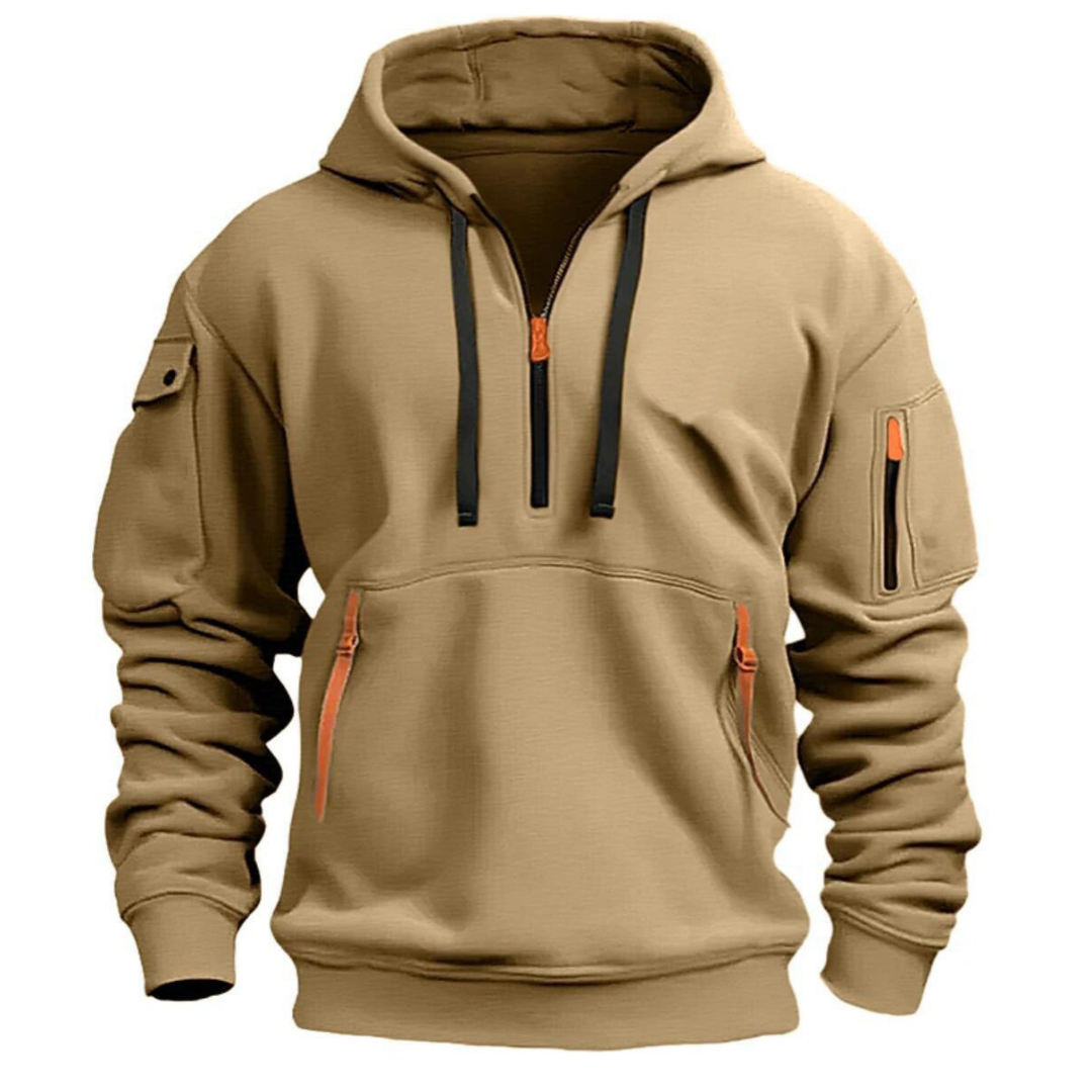 Jayden | Men’s Long Sleeve Utility Pocket Style Hoodie