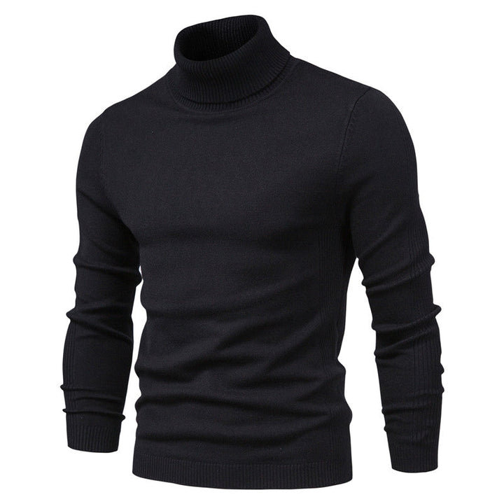 Andrew | Warm Knitted High Neck Sweater For Men