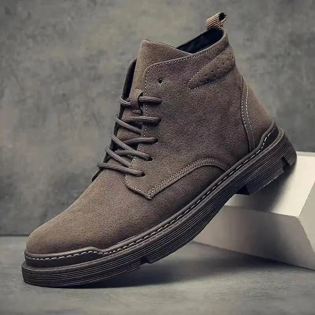 Adrian | Classic Suede Leather Lace Up Boots For Men