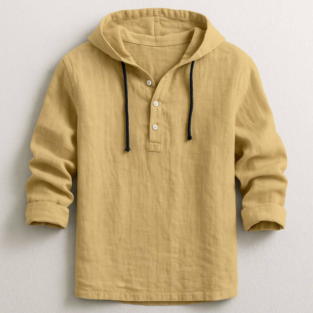 Levi | Lightweight Breathable Hooded Shirt for Men