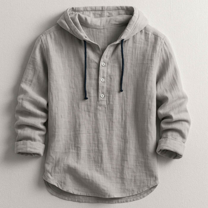 Levi | Lightweight Breathable Hooded Shirt for Men