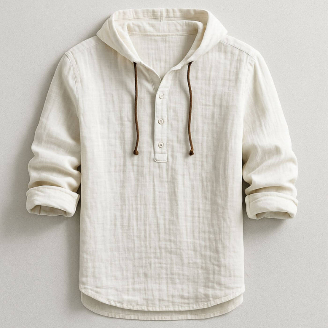Levi | Lightweight Breathable Hooded Shirt for Men