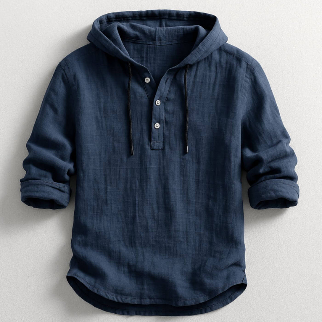 Levi | Lightweight Breathable Hooded Shirt for Men