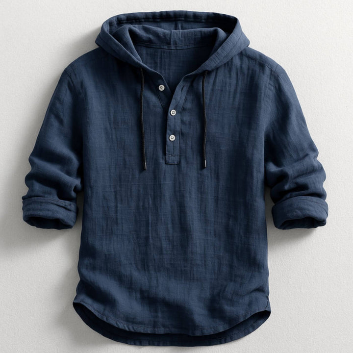 Levi | Lightweight Breathable Hooded Shirt for Men