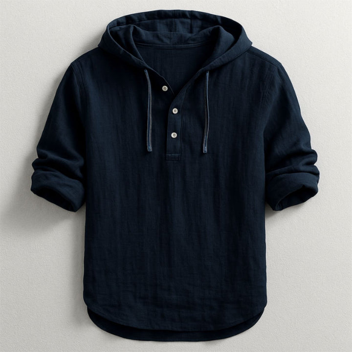 Levi | Lightweight Breathable Hooded Shirt for Men