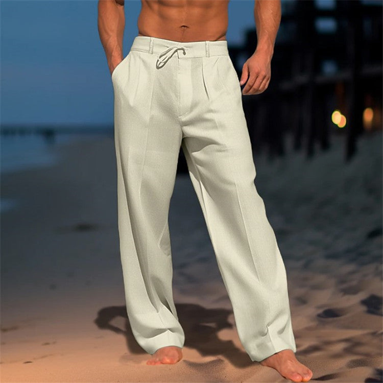 Darren | Men’s Spring Drawstring Relaxed Pants