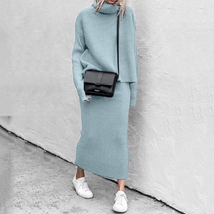Natalie | Women’s Cozy Pullover and Skirt Set