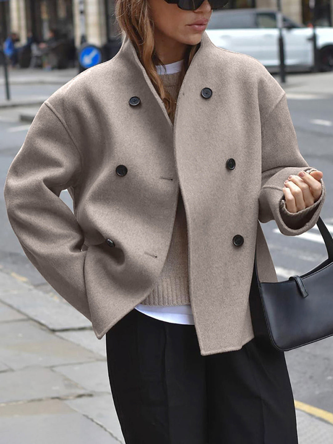 Bianca | Classic Chic Double-Breasted Coat for Women