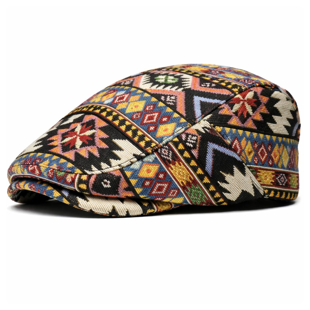 Owen | Colorful Ethnic Style Flat Cap