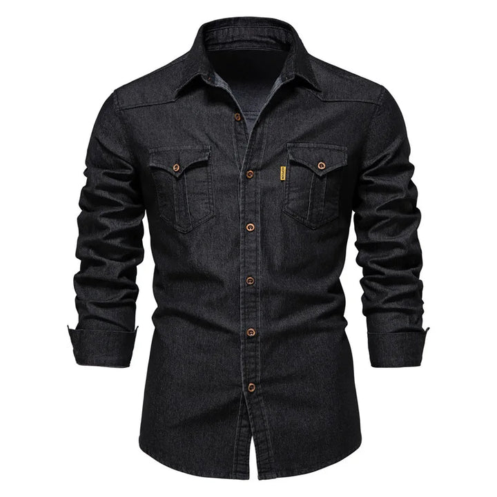 Henry | Men’s Denim Button-Up Shirt