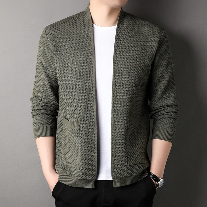 Arthur | Men’s Slim Fit Knitted Cardigan with Pockets