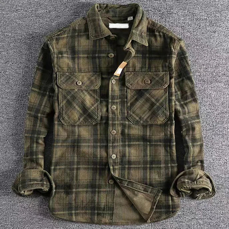 Evan | Men’s Casual Plaid Flannel Shirt