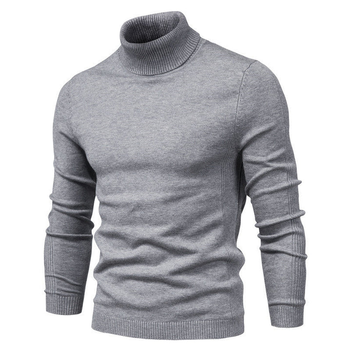 Andrew | Warm Knitted High Neck Sweater For Men