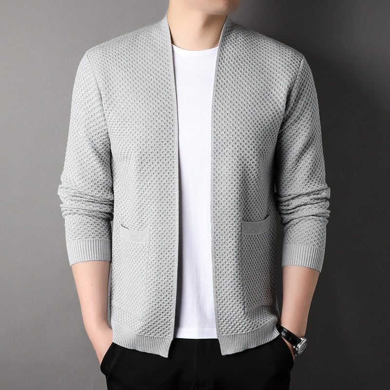 Arthur | Men’s Slim Fit Knitted Cardigan with Pockets