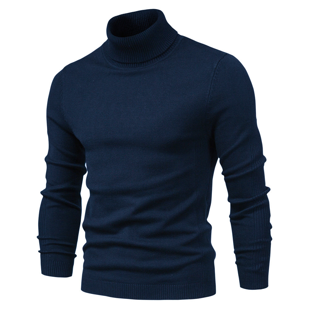 Andrew | Warm Knitted High Neck Sweater For Men
