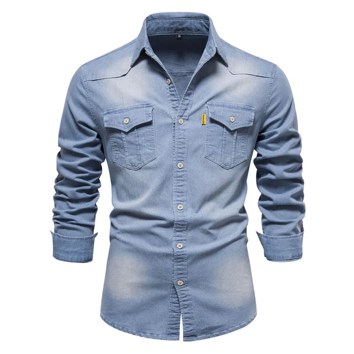 Henry | Men’s Denim Button-Up Shirt