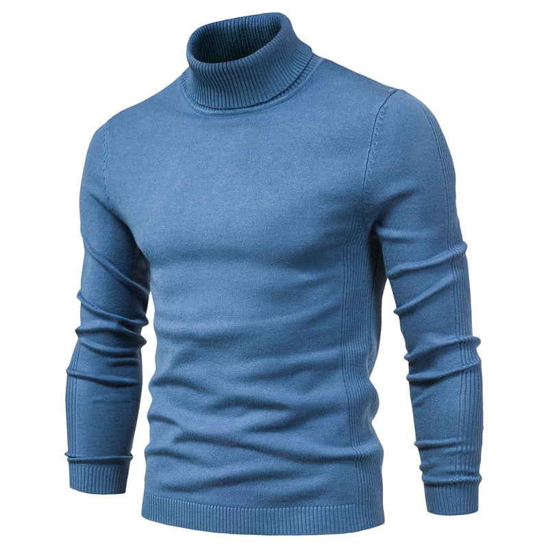 Andrew | Warm Knitted High Neck Sweater For Men