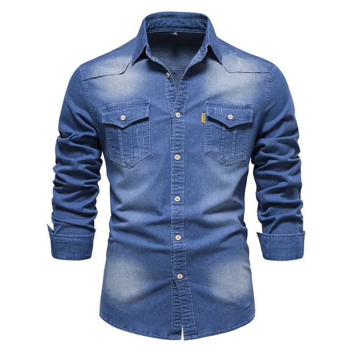 Henry | Men’s Denim Button-Up Shirt