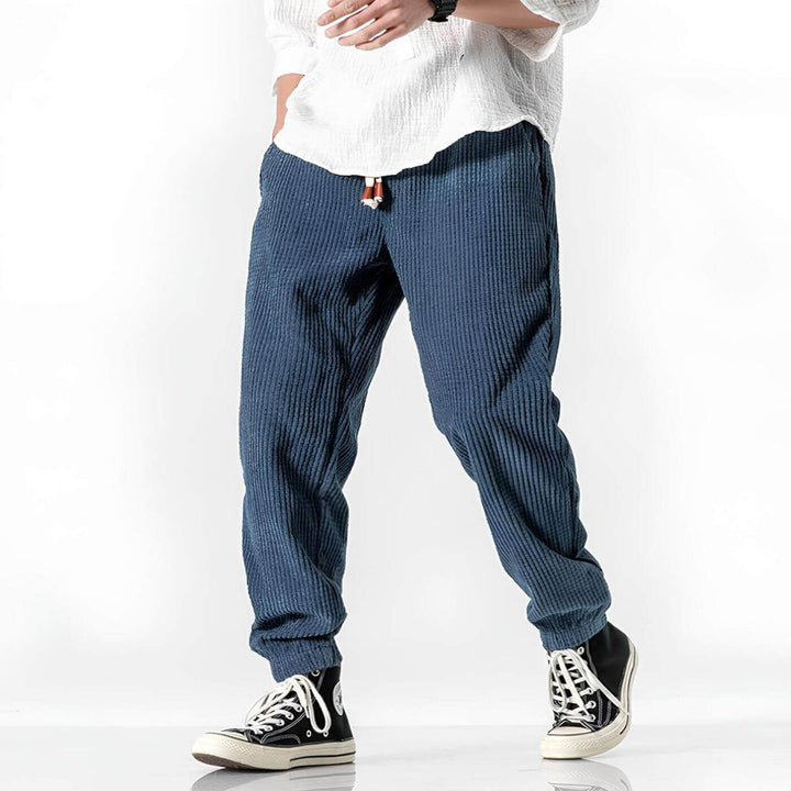 Victor™ | Ribbed Corduroy High-Waist Casual Pants
