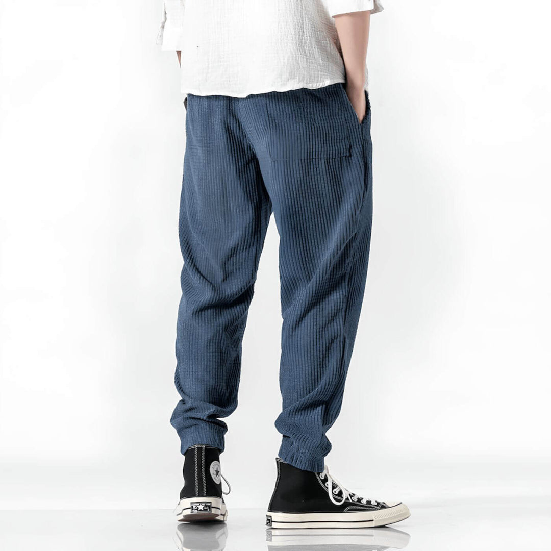 Victor™ | Ribbed Corduroy High-Waist Casual Pants