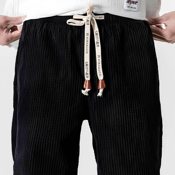 Victor™ | Ribbed Corduroy High-Waist Casual Pants