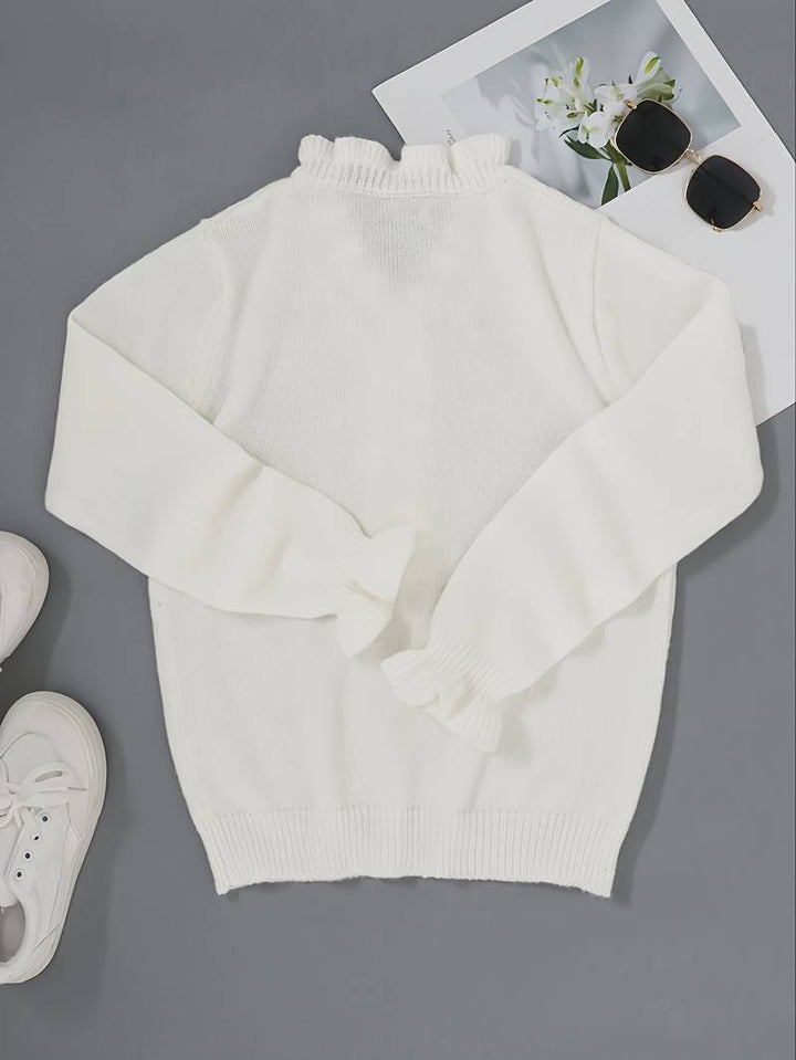 Darcey | Ruffle Blouse with Decorative Buttons for Women