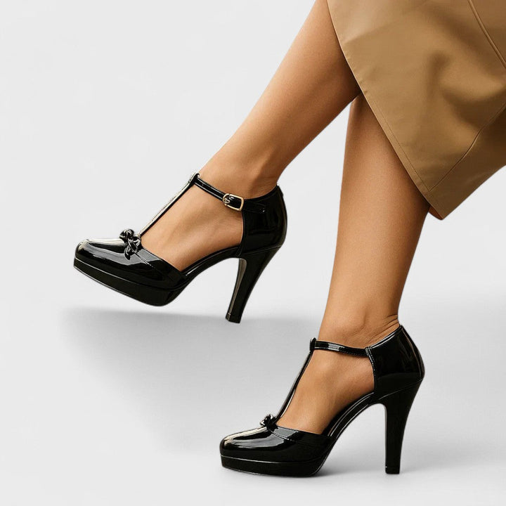 Hailey | Women Spring T-Strap Platform High Heels