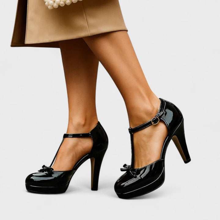 Hailey | Women Spring T-Strap Platform High Heels