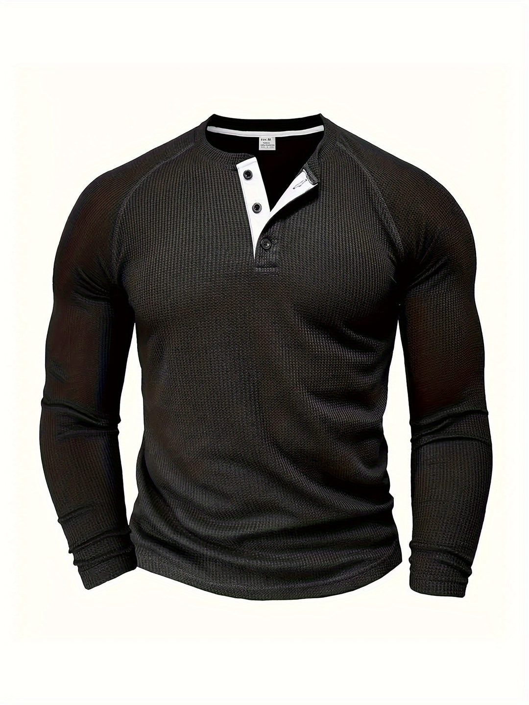 Connor | Classic Button-Neck Long Sleeve Tee