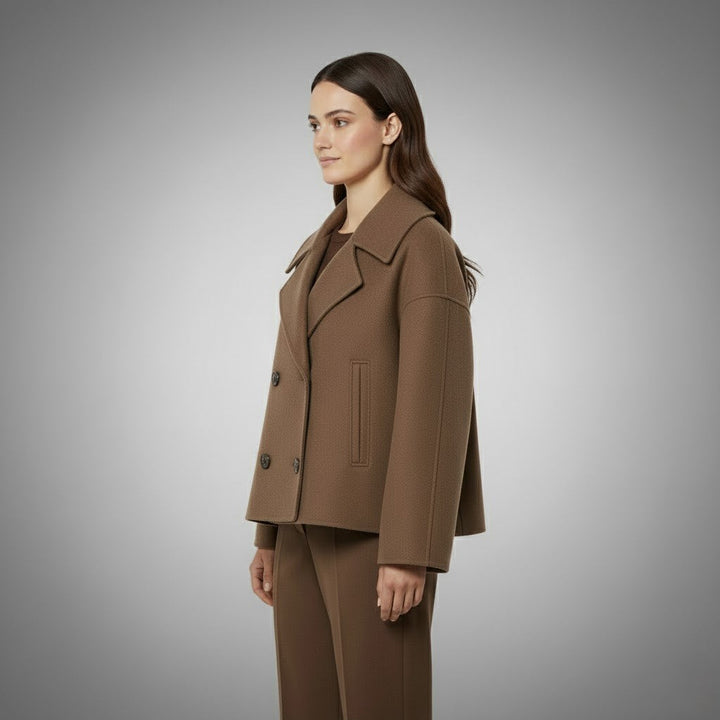 Georgia | Classic Double Button Short Jacket for Women