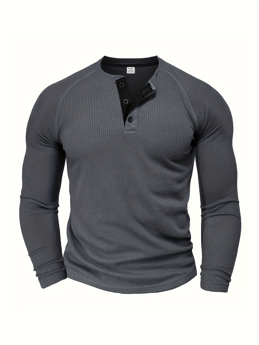 Connor | Classic Button-Neck Long Sleeve Tee