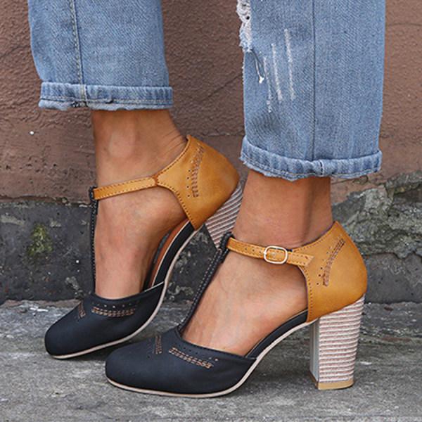 Emma | Women Spring Chunky Heel Mary Janes