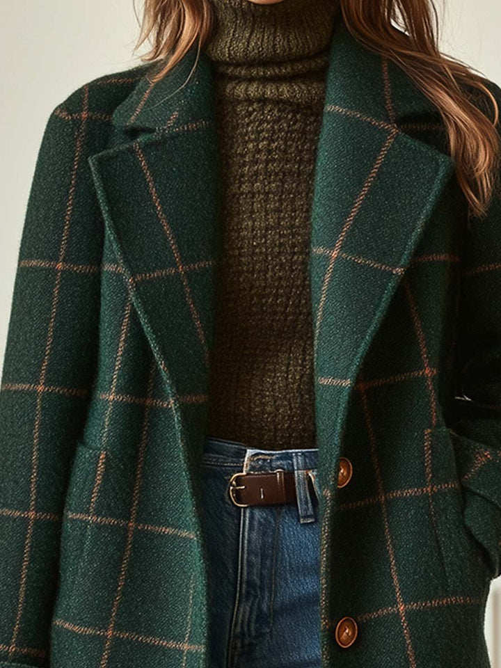 Claire | Elegant Checked Winter Coat Regular price