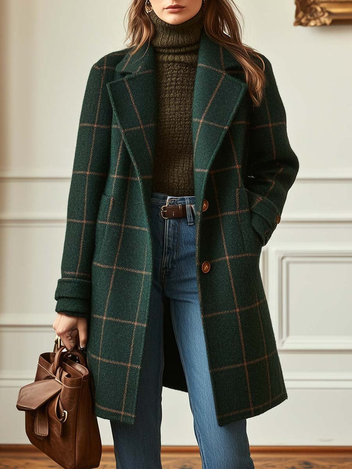 Claire | Elegant Checked Winter Coat Regular price