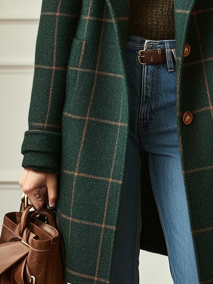 Claire | Elegant Checked Winter Coat Regular price