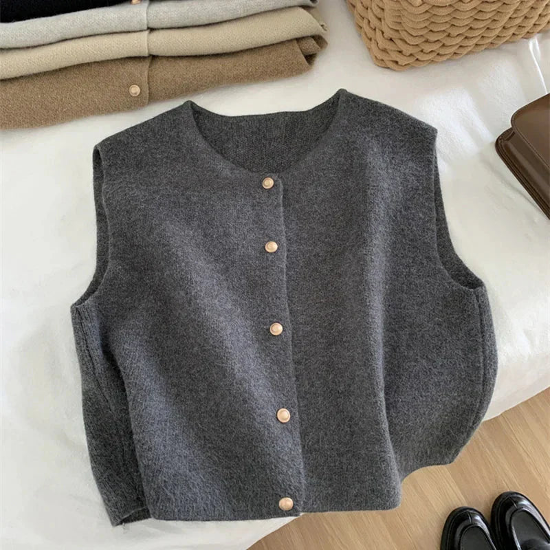 Ruby | Women’s Button-Up Sleeveless Casual Vest