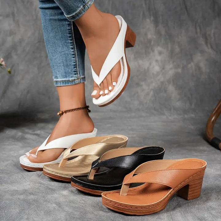 Ellie™ | Cushioned Supportive Platform Slippers