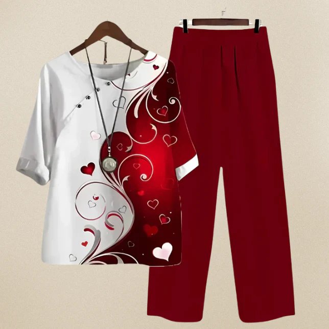 Emilia™ | Button-Front Shirt and Pants Comfort Set