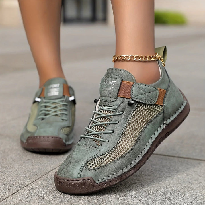Aaliyah™ | Breathable Mesh Lace-Up Athletic Sneakers
